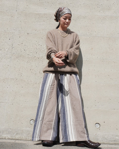 BasShu × Dopple&Scent Ease Pants / BROWN
