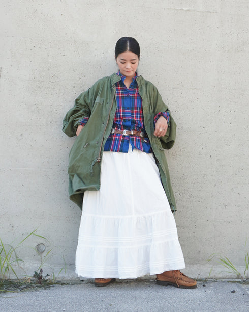 INDIGO Tartan Over Shirt / Red・Blue