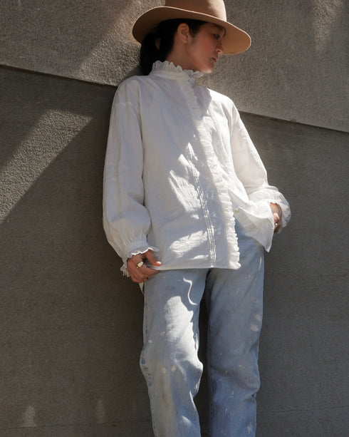 Vintage Lace Blouse / White