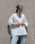 Heirloom Pintuck Lace Blouse / White