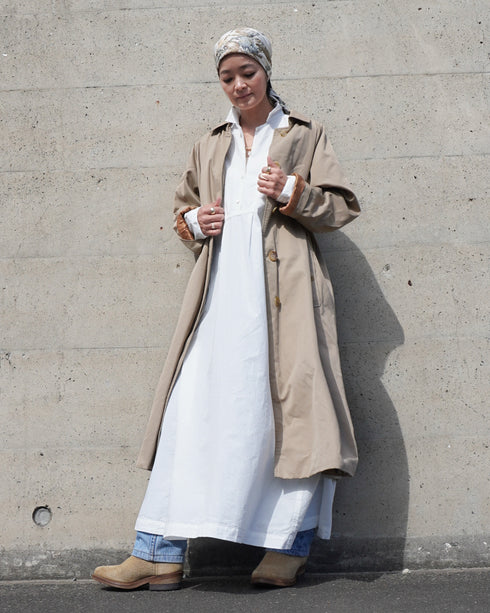 Heirloom Collar Dress / White・Black