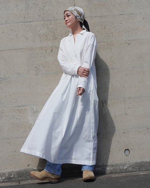 Heirloom Collar Dress / White・Black