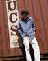 INDIGO Chambray Work Shirt / Blue・Navy