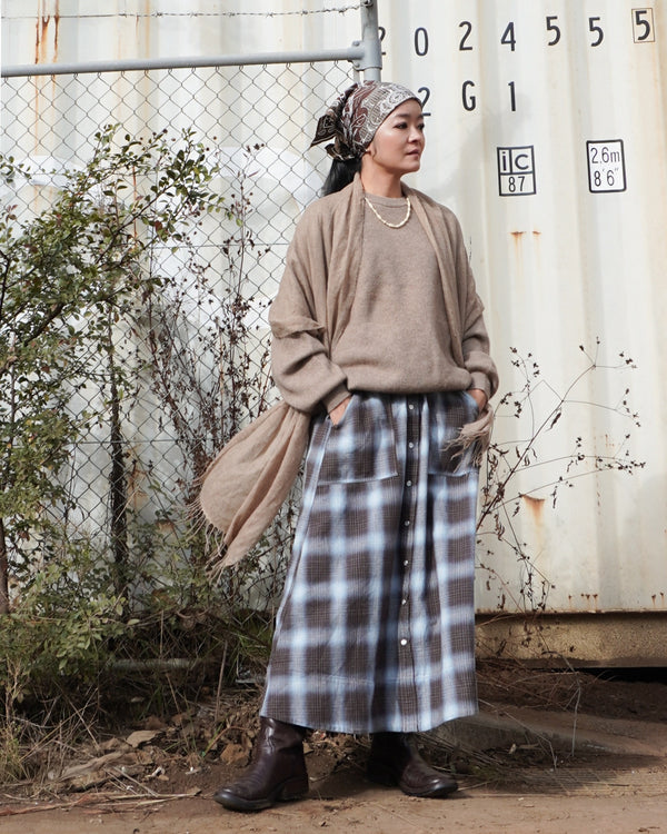 INDIGO Ombre Cargo Skirt