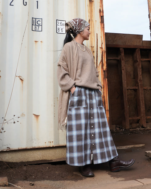 INDIGO Ombre Cargo Skirt