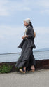 Dobby Check Frill Skirt / Beige・Blue・Charcoal