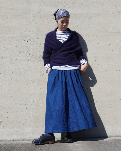 INDIGO Gathered Skirt