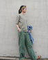 Raffy Cotton Ease Tee / White・Gray・Khaki