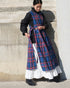 〈再入荷〉INDIGO Tartan Apron Dress / Red・Blue