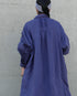 Linen Tuck Shirt Dress / Khakibeige・Frenchblue