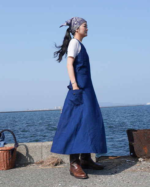 "3月4日 (水) 21:00〜販売開始" INDIGO Racerback Dress
