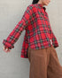 INDIGO Tartan Over Shirt / Red・Blue