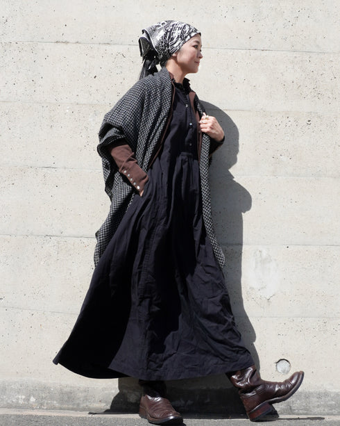 Heirloom Collar Dress / White・Black