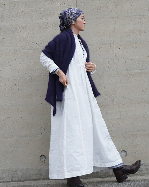 Heirloom Collar Dress / White・Black