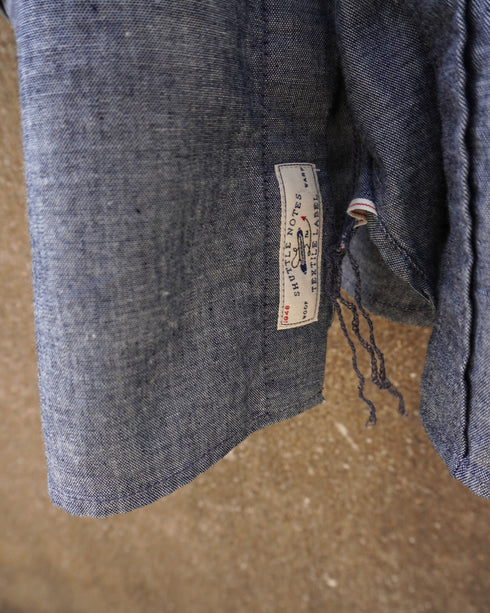 INDIGO Chambray Work Shirt / Blue・Navy