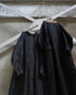 Linen Tuck Shirt Dress / White・Black