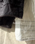 Tuck Tiered Skirt / White・Black