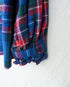 〈予約〉INDIGO Tartan Frill Tuck Blouse / Red・Blue