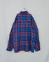 〈予約〉INDIGO Tartan Frill Tuck Blouse / Red・Blue