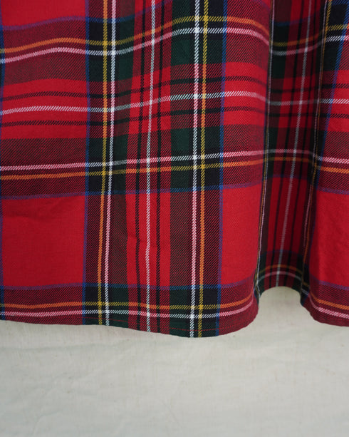 INDIGO Tartan Over Shirt / Red・Blue
