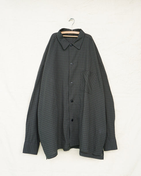 Dobby Check Over Shirt / Beige・Blue・Charcoal
