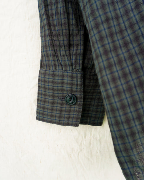 Dobby Check Over Shirt / Beige・Blue・Charcoal