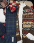 Jacquard Shetland Wool Knit Cardigan / Brown