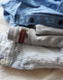 Raffy Cotton Ease Tee / White・Gray・Khaki