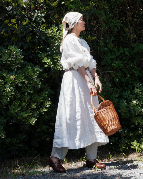 Linen Ease Pants / Natural・Brown・Black