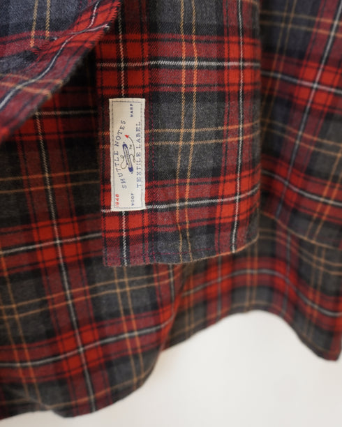 Nel Check Over Shirt / Black Watch・Red Check