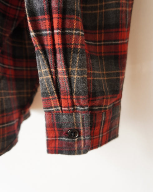 Nel Check Over Shirt / Black Watch・Red Check