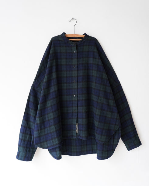 Nel Check Over Shirt / Black Watch・Red Check
