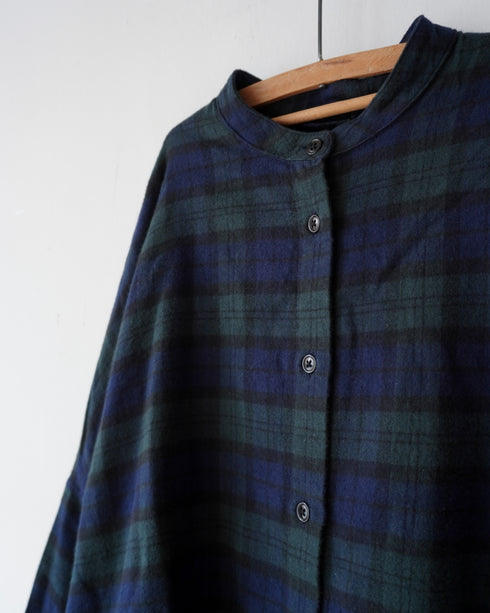 Nel Check Over Shirt / Black Watch・Red Check