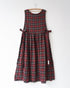 Nel Check Apron Dress / Black Watch・Red Check