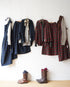 Nel Check Apron Dress / Black Watch・Red Check