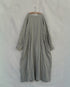 Linen Gather Dress / Khakibeige・Frenchblue