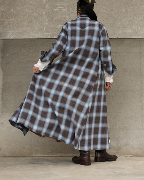 INDIGO Ombre Western Shirt Dress