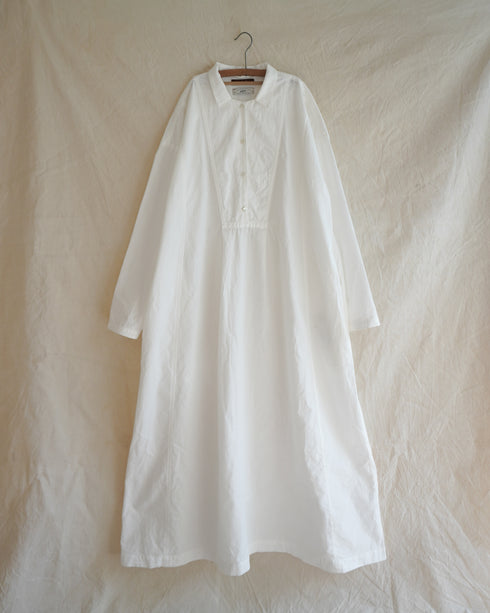 Heirloom Collar Dress / White・Black