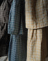 Dobby Check Frill Skirt / Beige・Blue・Charcoal