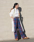 Linen Tuck Shirt Dress / White・Black