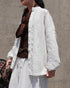 Heirloom Pintuck Lace Blouse / White