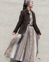 BasShu × Dopple&Scent Gathered Shirt Dress / BROWN