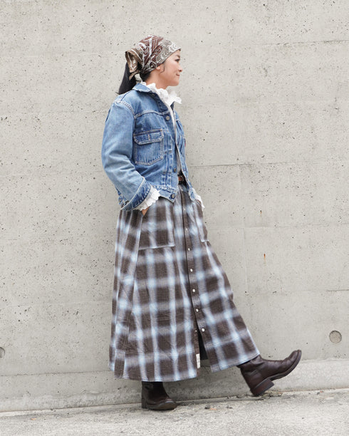 INDIGO Ombre Cargo Skirt