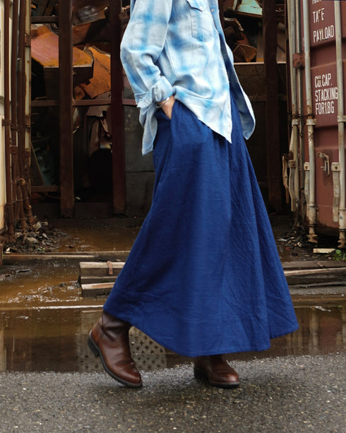 INDIGO Gathered Skirt