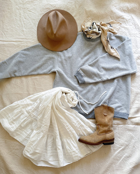 Baggy Sweat Shirt / Gray