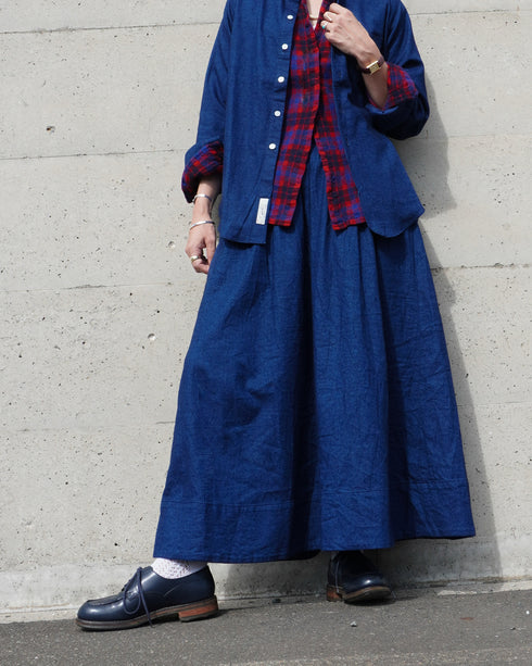 INDIGO Gathered Skirt