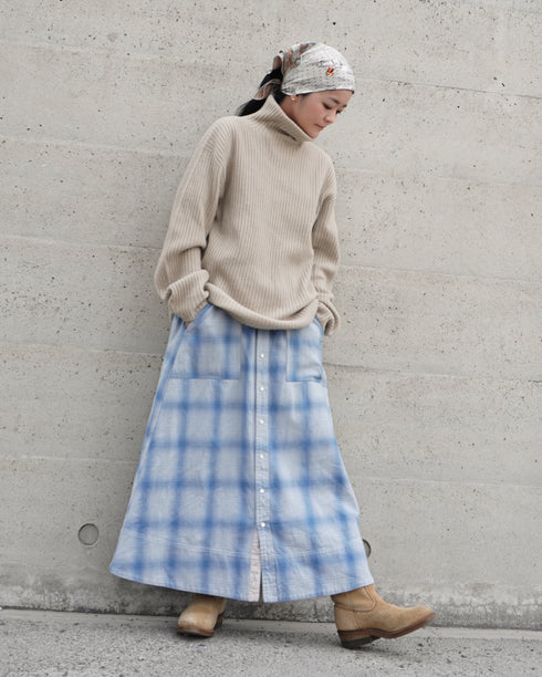 INDIGO Ombre Cargo Skirt