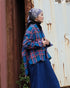 INDIGO Tartan Over Shirt / Red・Blue