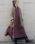 Nel Check Apron Dress / Black Watch・Red Check