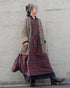 Nel Check Apron Dress / Black Watch・Red Check